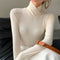 Stylish long-sleeved turtleneck sweater for women