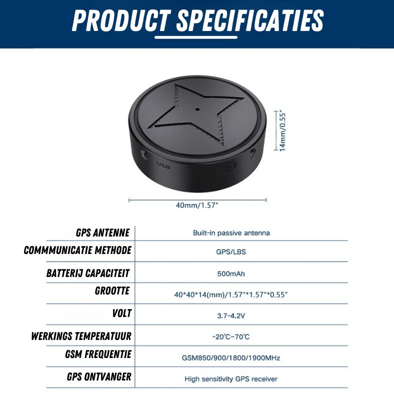 TrackMaster Pro - Universal GPS tracker with strong magnet