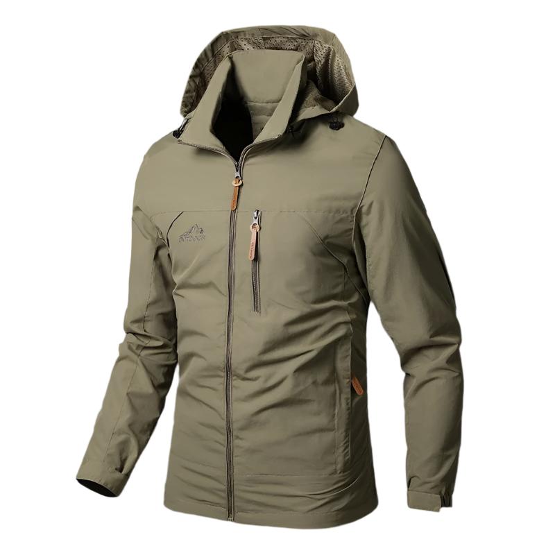 Waterproof and windproof men's jacket - Arvid