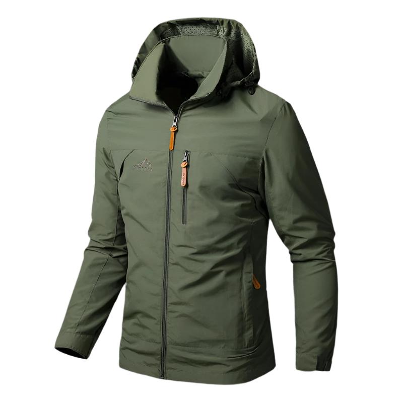 Waterproof and windproof men's jacket - Arvid