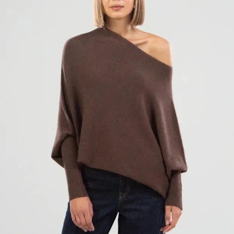 Asymmetrical Sweater | Cashmere Blend | Elegant & Comfortable