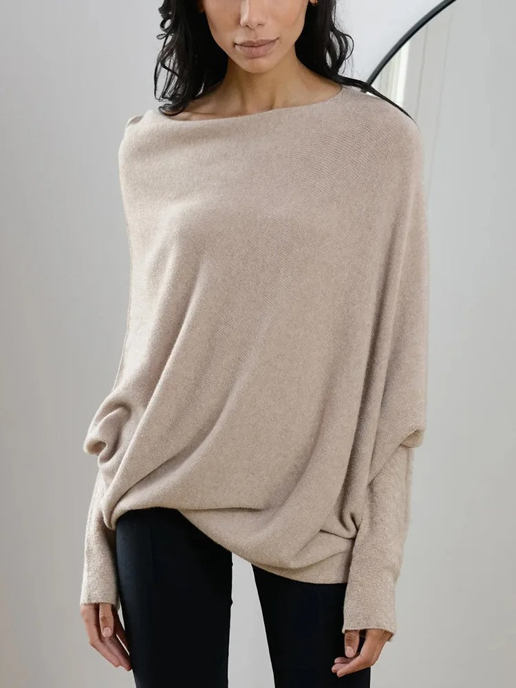 Asymmetrical Sweater | Cashmere Blend | Elegant & Comfortable