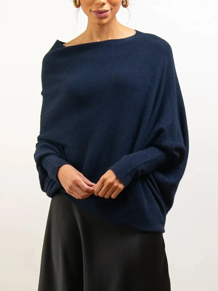 Asymmetrical Sweater | Cashmere Blend | Elegant & Comfortable