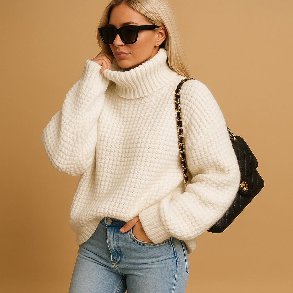 Oversized Knit Sweater for Women - Image 1