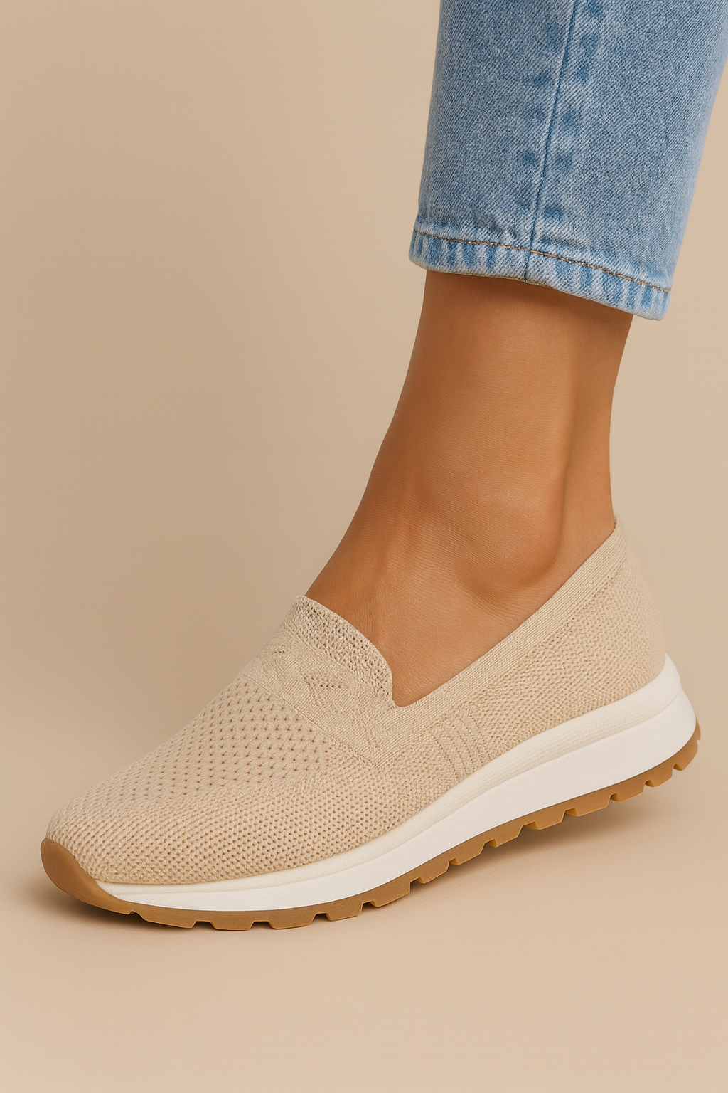 Image of Women's Knit Slip-On Sneakers