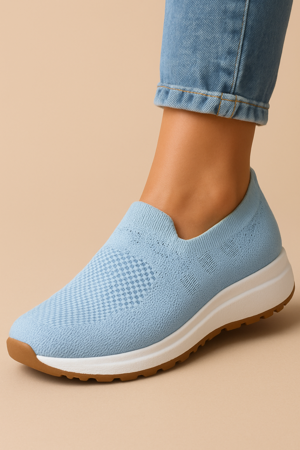 Image of Women's Knit Slip-On Sneakers
