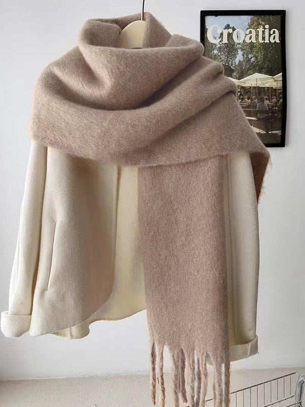Image of Women's Oversized Fringe Scarf