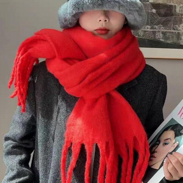 Image of Women's Oversized Fringe Scarf