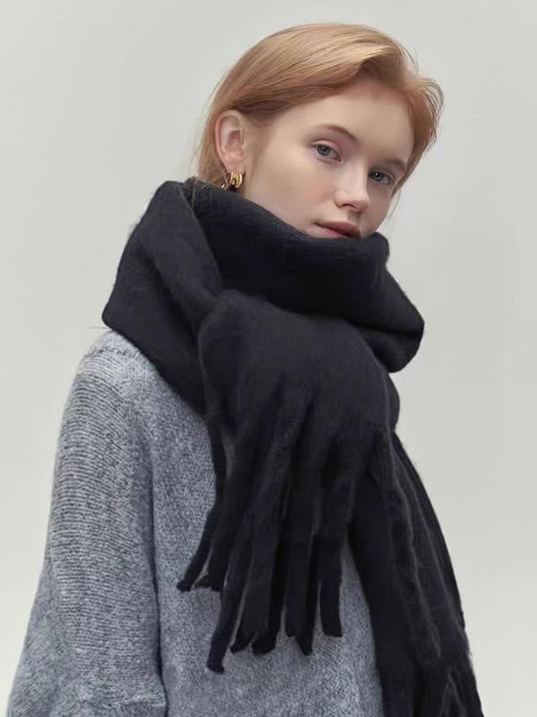 Image of Women's Oversized Fringe Scarf