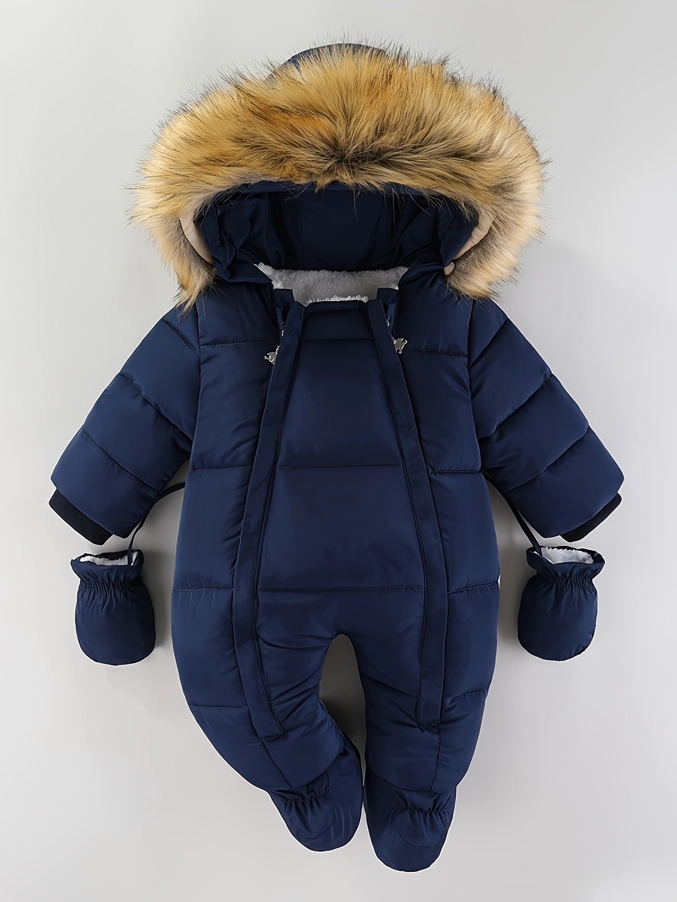 Tutina neonato Frosty - Tuta invernale di lusso con cappuccio per i mesi più freddi