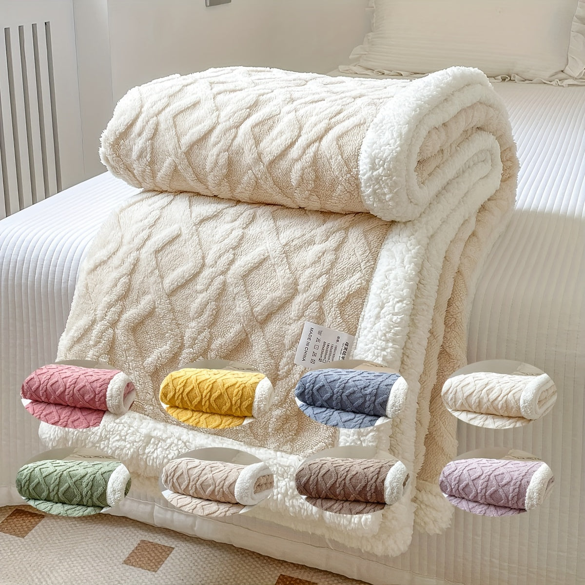 CozyNest - Reversible Fleece Blanket