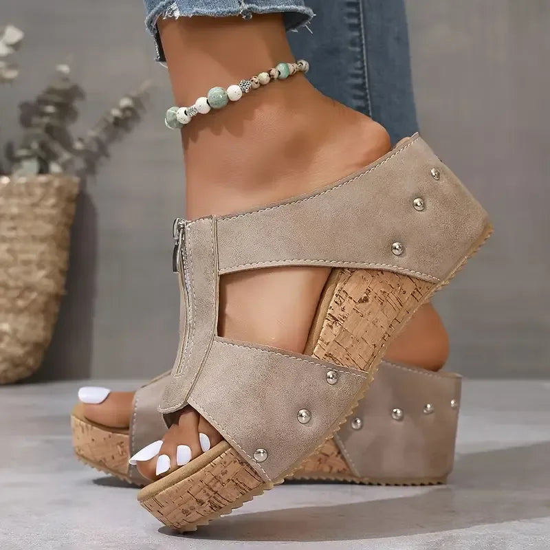 Elodie - Wedge Sandals