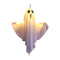 Fantasma Bianco Luminoso di Halloween - Decorazione Appesa a LED con Luci Fatate