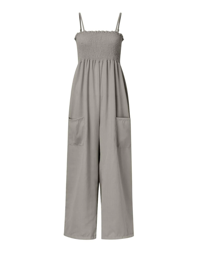 Edwina - Chic Smocked Jumpsuit