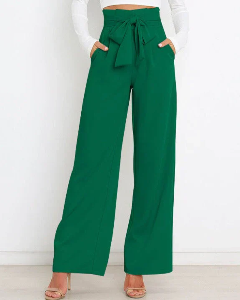 Daphne - Elegant Wide Leg Trousers