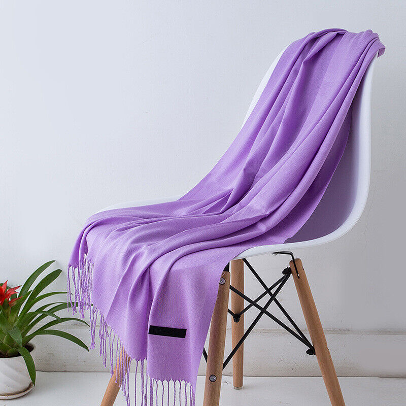 Bufanda de cachemira para mujer Suave abrigo largo de invierno