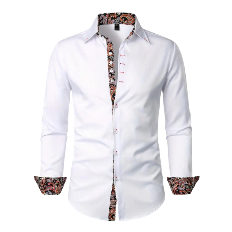 Ruben | Stylish Shirt with Paisley Accent for Men