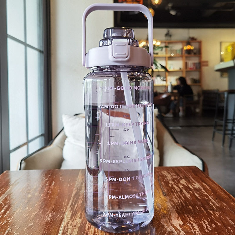 Motivational water bottle | 2L Environmentally friendly