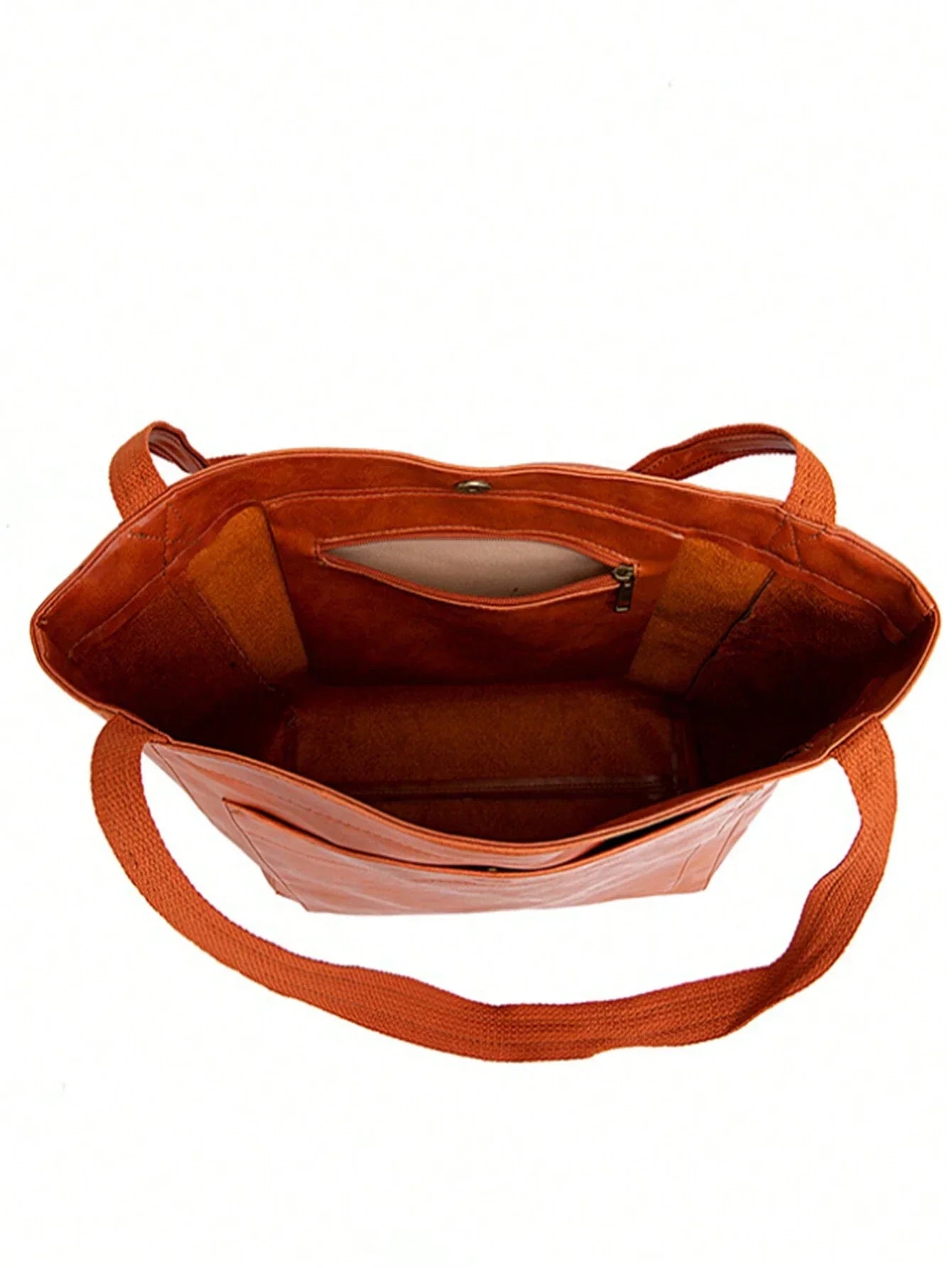 Vintage-style bag with large capacity and detachable strap