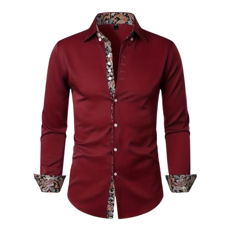 Ruben | Stylish Shirt with Paisley Accent for Men