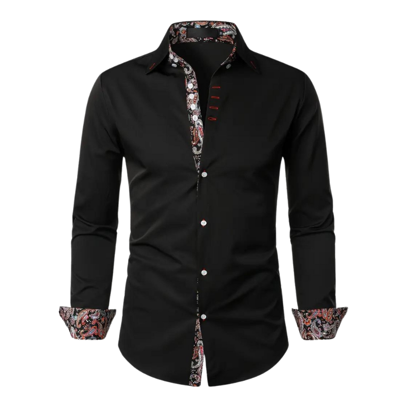 Ruben | Stylish Shirt with Paisley Accent for Men
