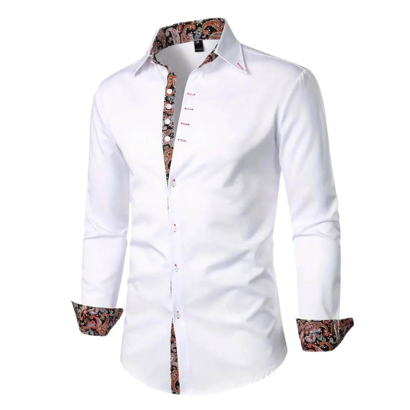 Ruben | Stylish Shirt with Paisley Accent for Men