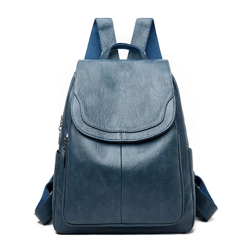 Theft-proof leather backpack for stylish women | Edah