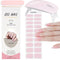 Gel nail sticker set with UV lamp