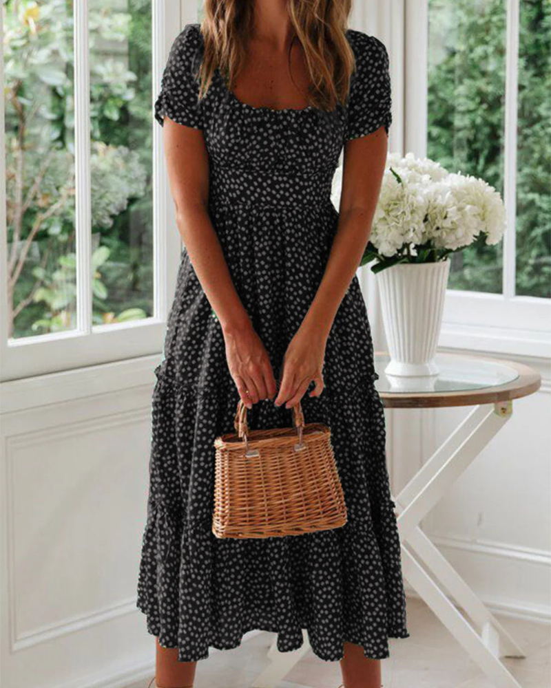 Marguerite - Floral Print Midi Dress