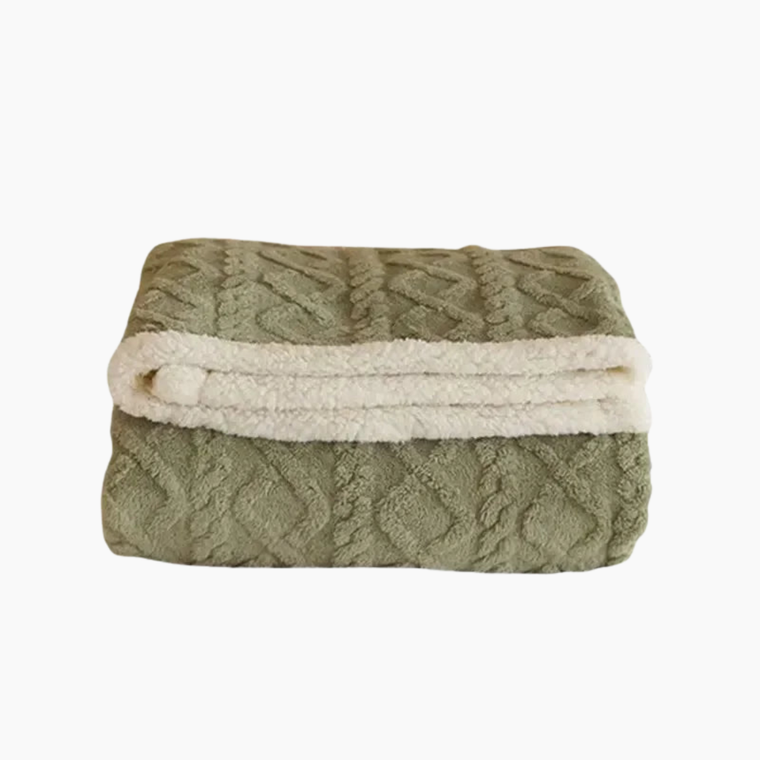 Warm winter blanket for cold nights - Thick, fluffy & stylish for bedroom & sofa