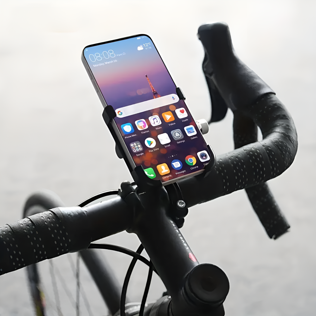 360° rotatable cell phone holder for bicycles