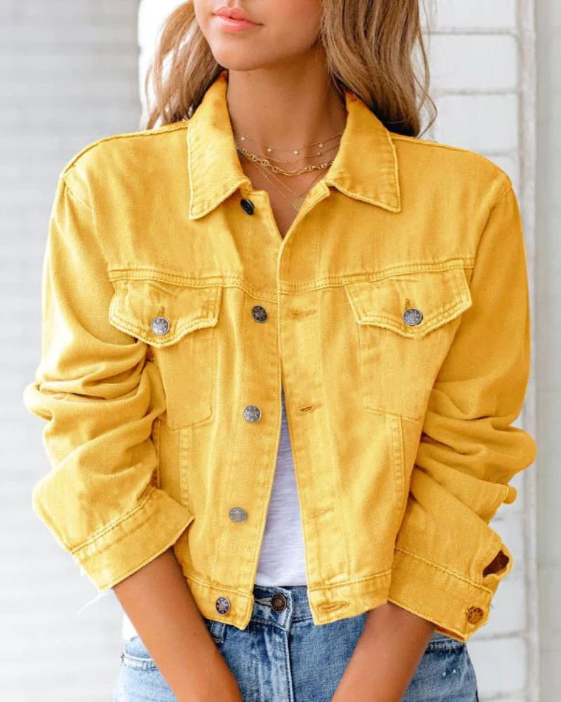 Abigail - Colourful Denim Jacket