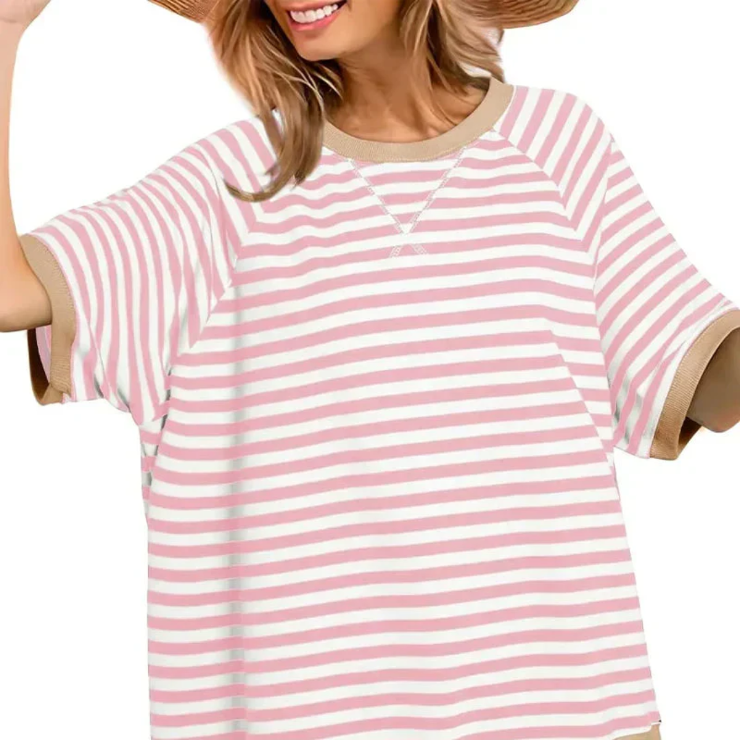 Margot - Striped Cotton T-Shirt
