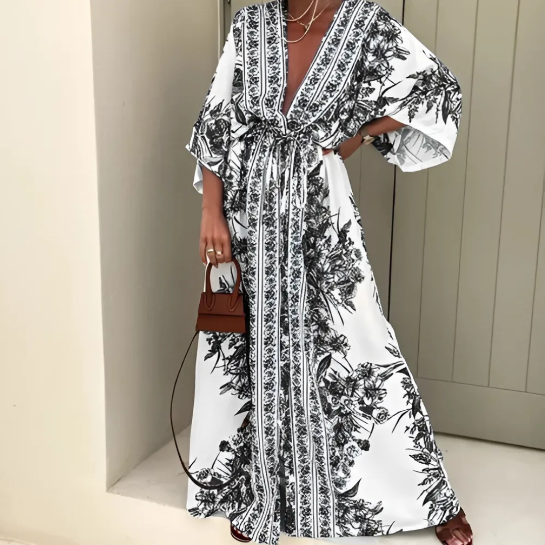 Eleanor - Boho Maxi Dress with Sleeves