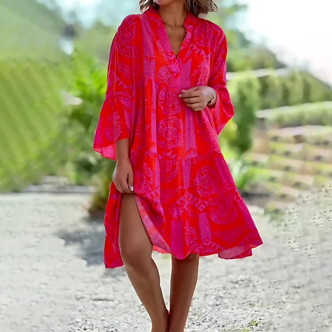 Zita | Stylish summer dress | Red