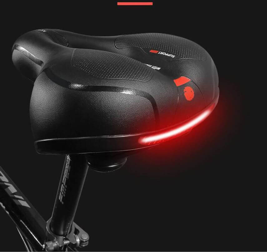 Ergonomic bicycle saddle