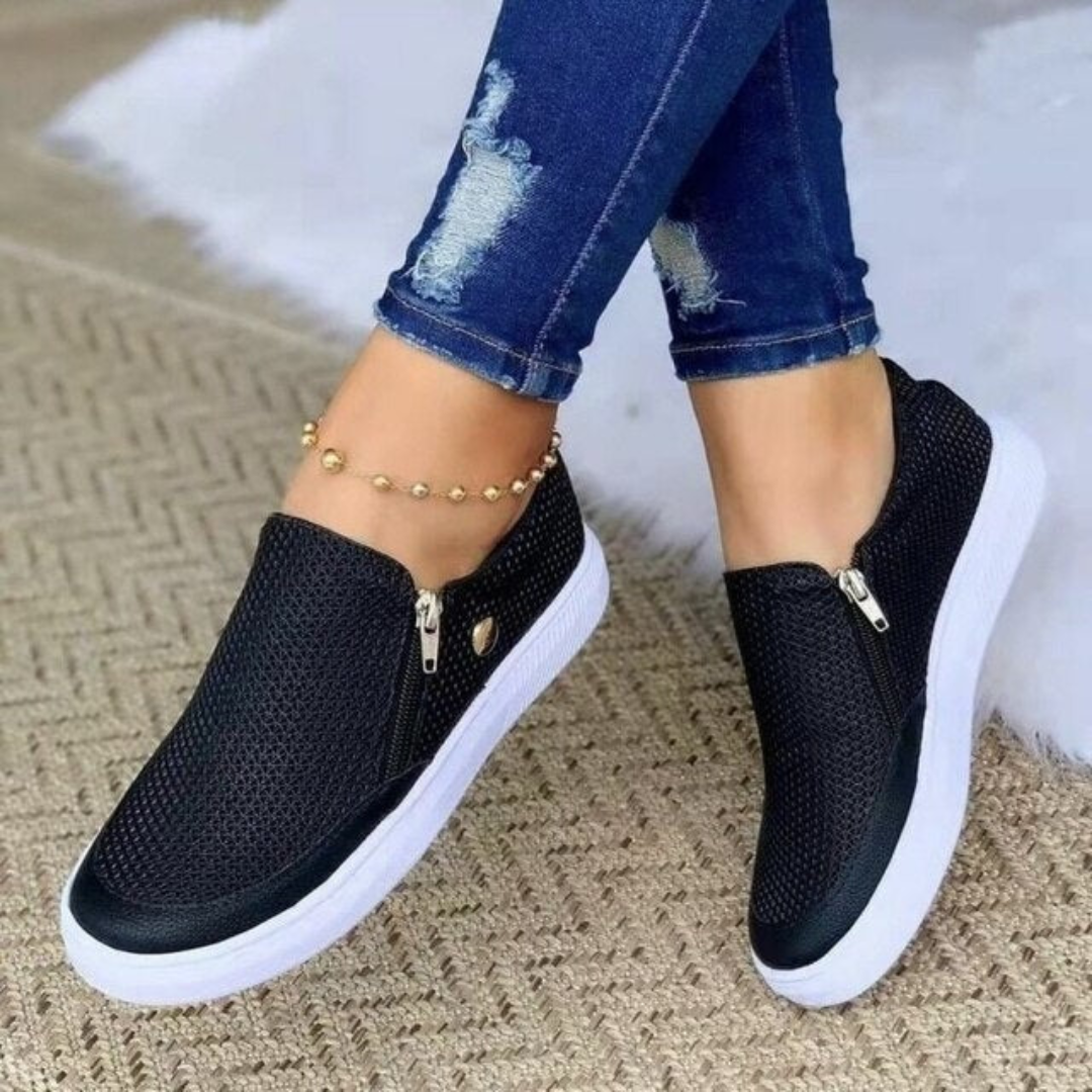 Marina - Women's Shoes with Zip