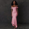 Denisse Long Elegant Dress - Body-enhancing cut and luxurious fabric for a sophisticated, feminine look