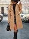 Chic Women's Trench Coat with Double Row of Buttons