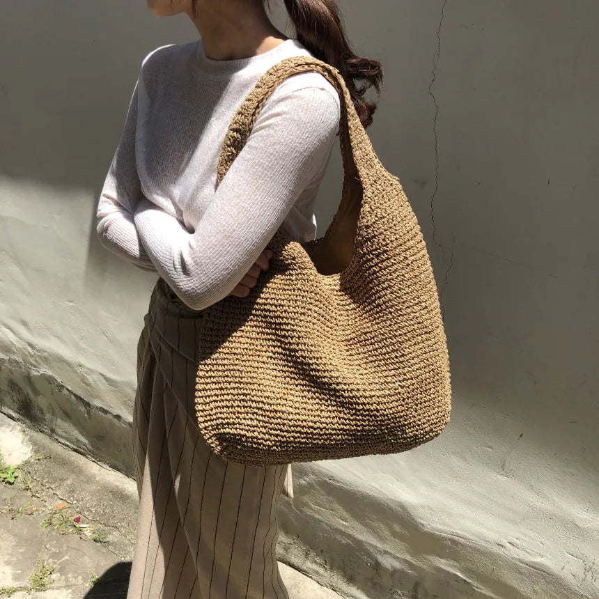 Rattan woven bag ladies | Annora
