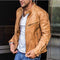 Weatherproof, versatile leather jacket for men