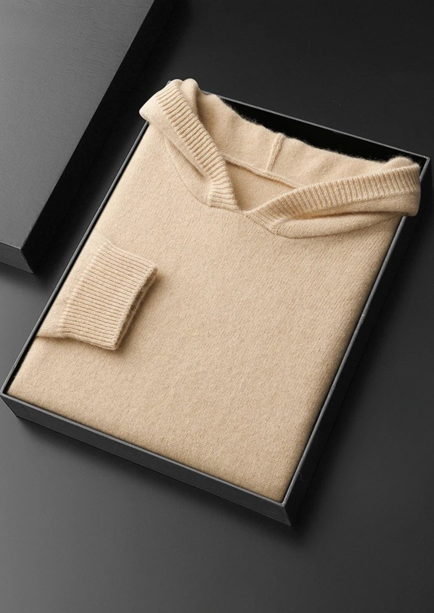 Long Sleeve Knit Hoodie for Men - Image 8