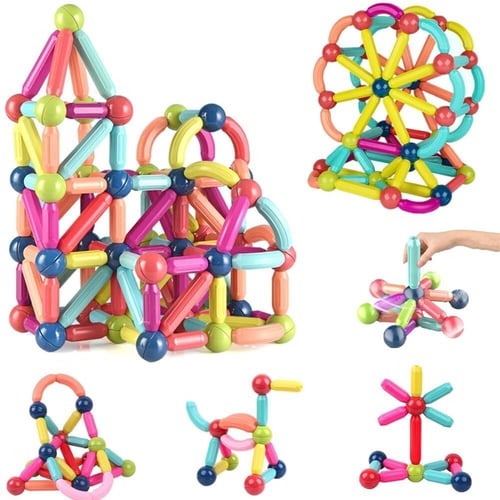 MagnaFun Blocks - Giocattoli magnetici per gioco creativo ed educativo