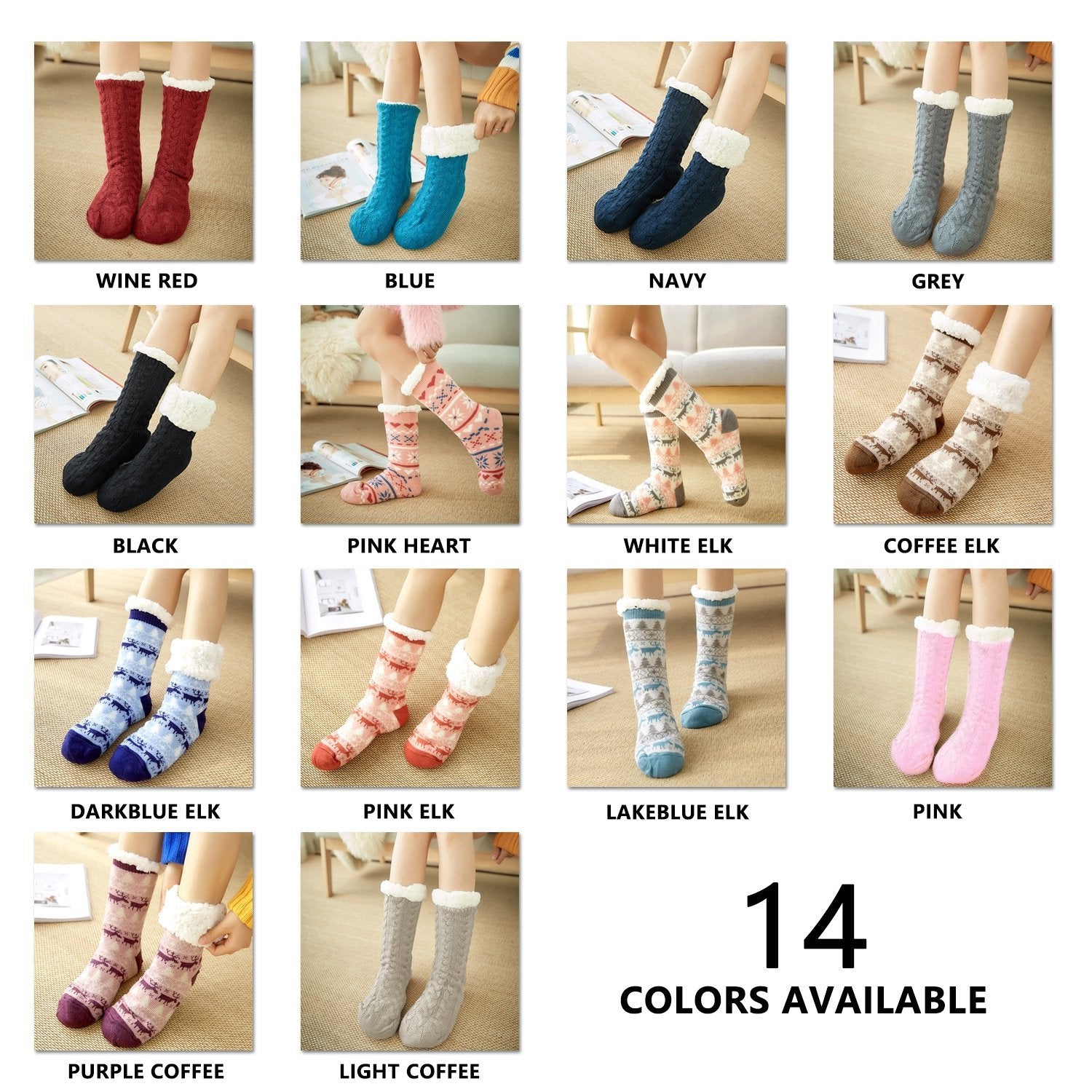 Warm winter socks - for cozy evenings at home