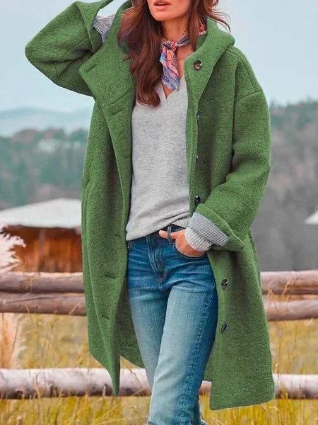 Flattering cardigan for women with buttons Midi jacket