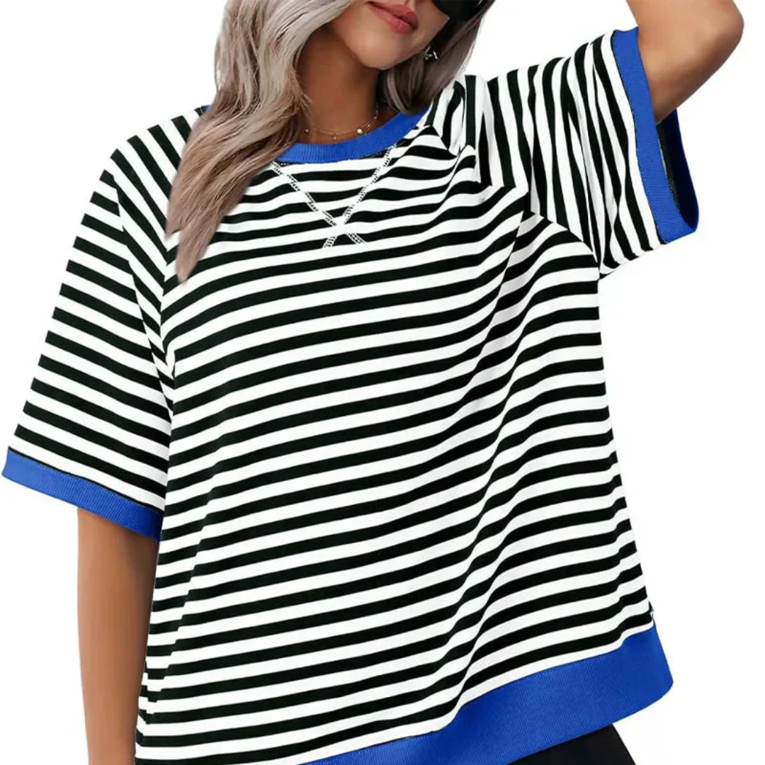 Margot - Striped Cotton T-Shirt