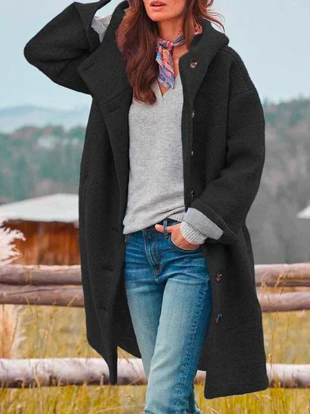 Flattering cardigan for women with buttons Midi jacket