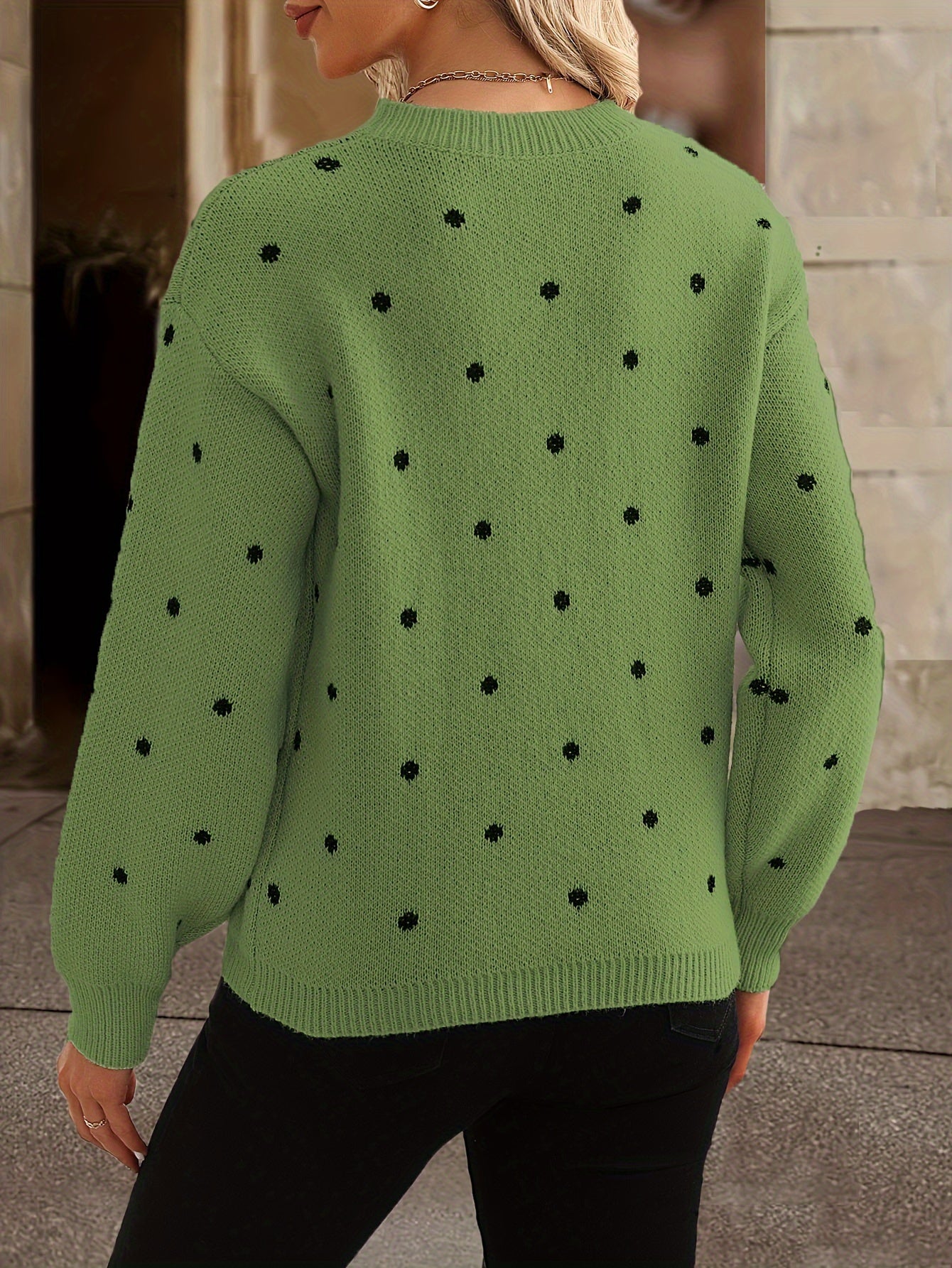 Zara polka dot sweater - Casual and stylish for women in fall and winter