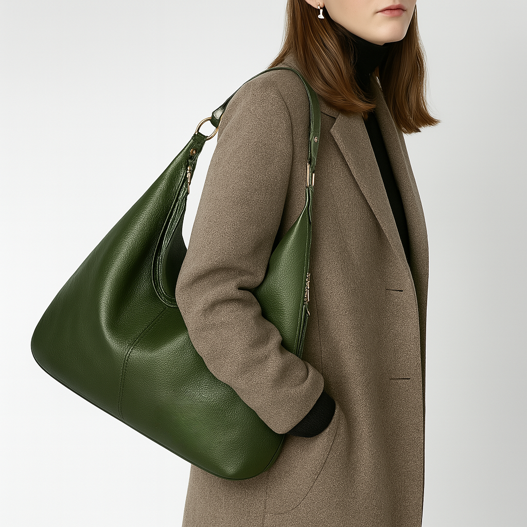 AURORA : Elegant shoulder bag made from vegan PU leather