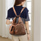 Vintpack - Studded leather backpack - Ideal for school and travel - Travel detail - Compact